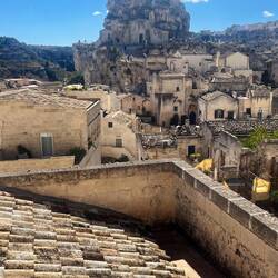 View of the rock church