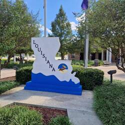 Ankunft im Bundesstaat Louisiana