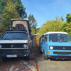 Unser Stellplatz neben Sheryls Bulli