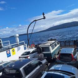 Pole Position auf der Fähre