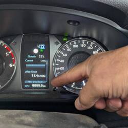 We've travelled 19,999.9 km since leaving Adelaide!