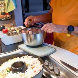 Gemüsegratin mit Fisch