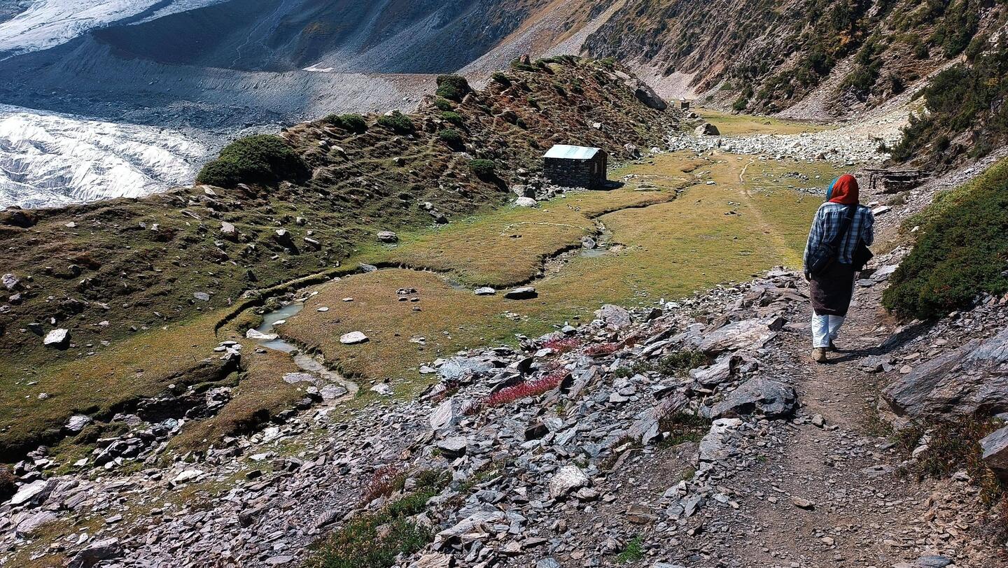 Das Rakaposhi base camp in Sicht 😀.