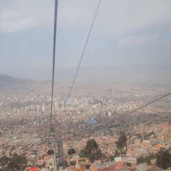 Blick aus der Teleferico in La Paz