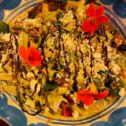 salad decoration from the garden