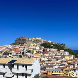 The fortress rising above the town
