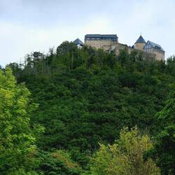 Die Burg vom Strandbad Waldeck aus