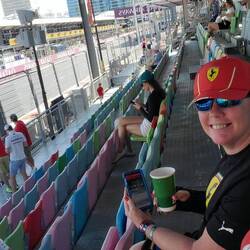 We arrived early to the race today