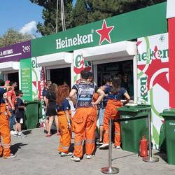 Only kind of beer here! Heineken