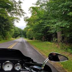 Harbor Springs... wet roads coming out of the Tunnel