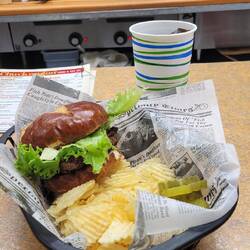 Lunch at the Chuckwagon, a tiny hole in the wall where we sat at the counter and watched the magic.