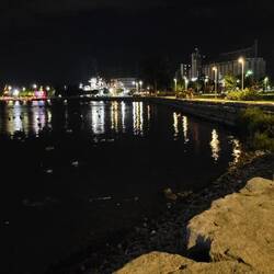 We walked the Sarnia Harbourfront after dinner at Roxy's Lounge