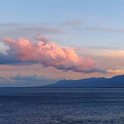 Zum Abschied gab es noch diesen wunderbaren Himmel.