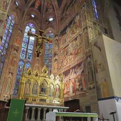 Zum Abschluss besichtigten wir Santa Croce mit den Fresken von Giotto