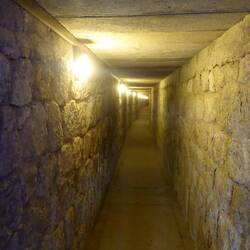 Tunnel into tumulus