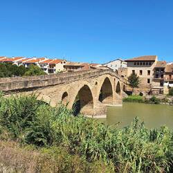 Stone bridge out of Puente del a Reina.