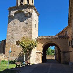 Tiny church but huge bell tower.