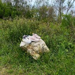 someone needs new shoes