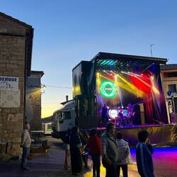 This is how close the stage was to the albergue!