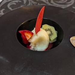 Sorbet à bergamote (a bitter lime/orange hybrid)