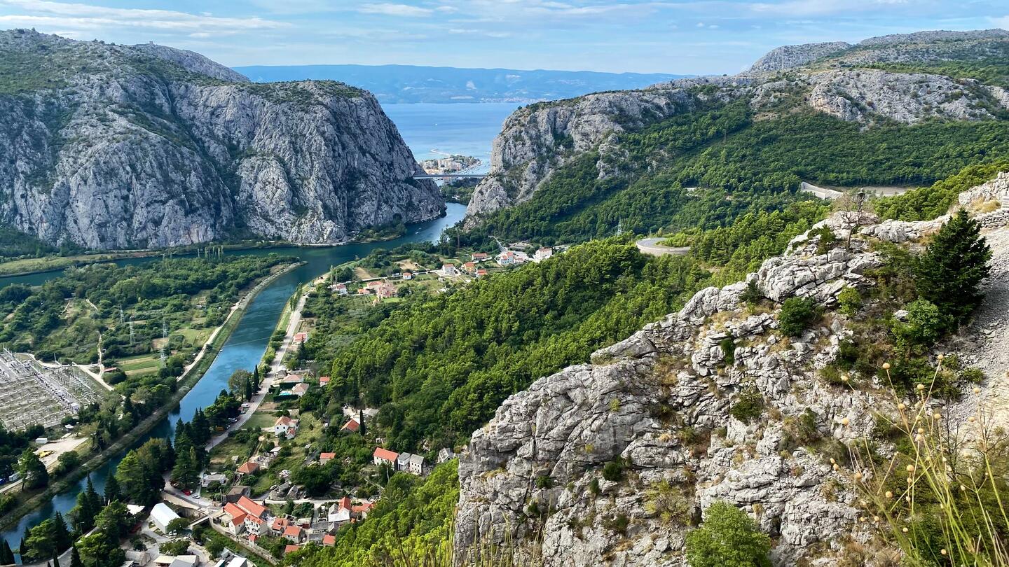 Blick auf Omiš - das sieht einfach toll aus!
