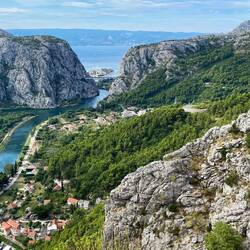 Blick auf Omiš - das sieht einfach toll aus!