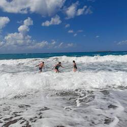 Ein Bad in den Wellen