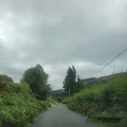 Coming to the end of The Old Military Road.