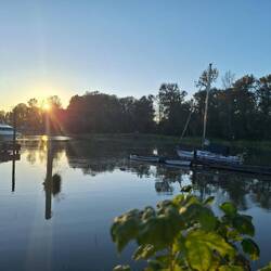 Sonnenuntergang am Pier in Ladner