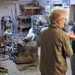 In der Schlosserei von Virgil