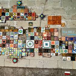 Via dell'amore tile mosaic