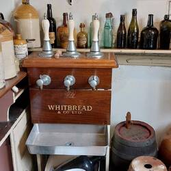 The serving hatch of the bar