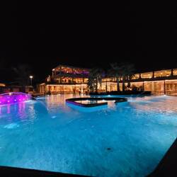 Hotelpool by Night