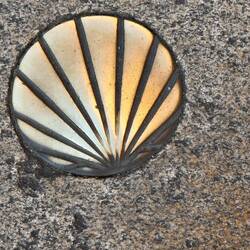 In the street engraved