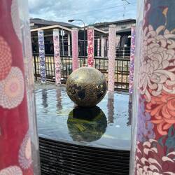 Public art kimono fabric