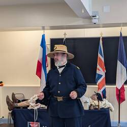 Our guide for the tour around the museum