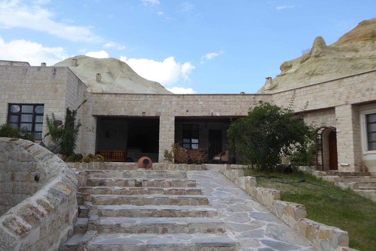 Our room at the top of the stairs