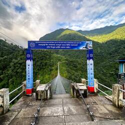 Jhinu Danda suspension bridge