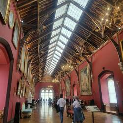 The ceiling of the portrait galley was so beautiful.