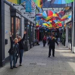 Pedestrian mall in Kilkenny.