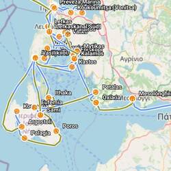 Der 1. Teil (südlichere) unseres Törns