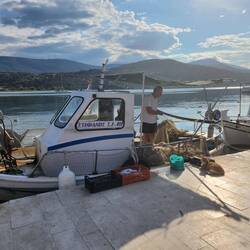 Selling the catch of the day from Argostoli waterfront
