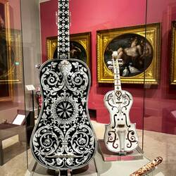 Beautiful instruments on display at the Galleria Estense.