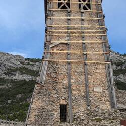Reste vom Castle of Kruja