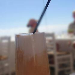 Eiskaffee mit super Ausblick