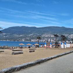 Filmset am Third Beach im Stanley Park