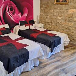 Throughout the accommodation there seemed to be a kind of Knights Templar theme.