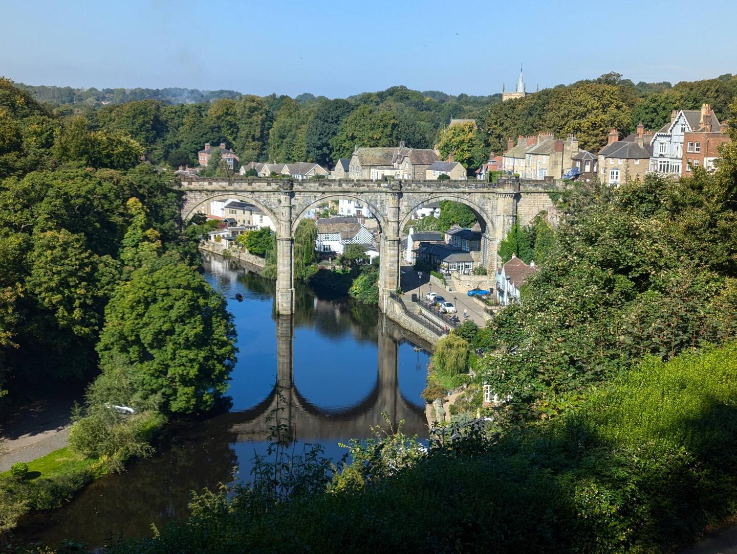 The iconic viaduct over the Nidd