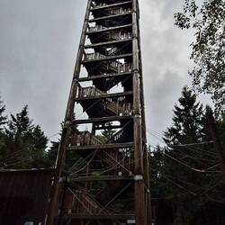Der 30 m hohe Haidelturm, mit 156 Stufen!