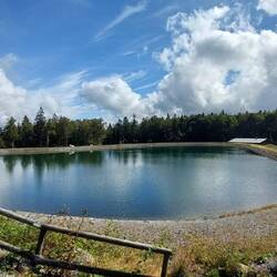 Ein See extra für die Schneekanonen angelegt!